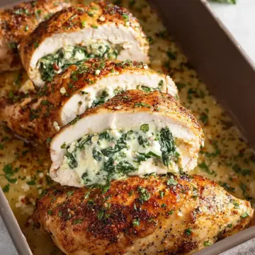 Spinach Stuffed Chicken Breast Recipe