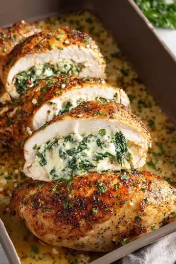 Spinach Stuffed Chicken Breast Recipe