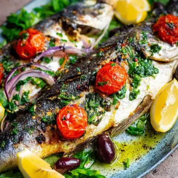 Greek-Style Roasted Branzino Recipe
