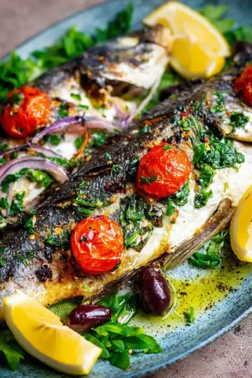 Greek-Style Roasted Branzino Recipe