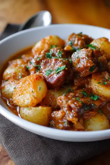 Saucy Hungarian Red Potato Goulash