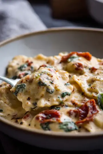 Creamy Tuscan Garlic Ravioli